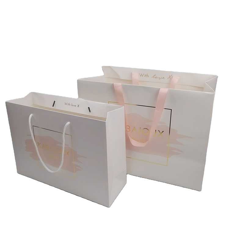 White Card Paper Shopping Bag